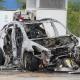 Tesla car burned to the ground at a gas station in the US - why such fires are hard to put out