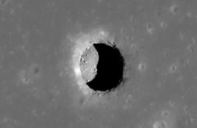 A 100-meter cave has been found on the moon that could be home to humans