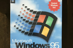 A former Microsoft vice president showed off the first copy of Windows 95