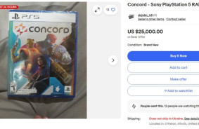 Physical copies of Concord after the game closes are being sold as "exclusives" - with prices as high as $25,000 on eBay