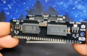 Soldering iron and steady hands: youtuber made his own RAM for a 386 computer from the 80s. You can also