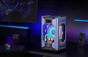 Tecno X Geekom MegaMini G1 - the "world's smallest" liquid-cooled gaming PC with an original design