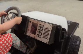 Tesla Cybertrack rests: father created the most technologically advanced baby car for his daughter