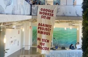 Google employees arrested for office protest against cooperation with Israel