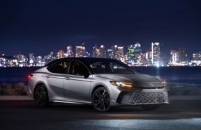 The new Toyota Camry is available exclusively as a hybrid - there's no longer an internal combustion engine-only version. The grille? In place!