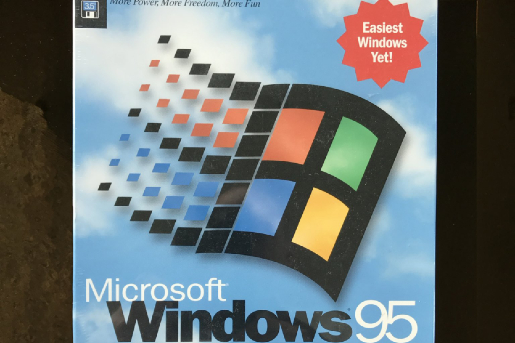 A former Microsoft vice president showed off the first copy of Windows 95