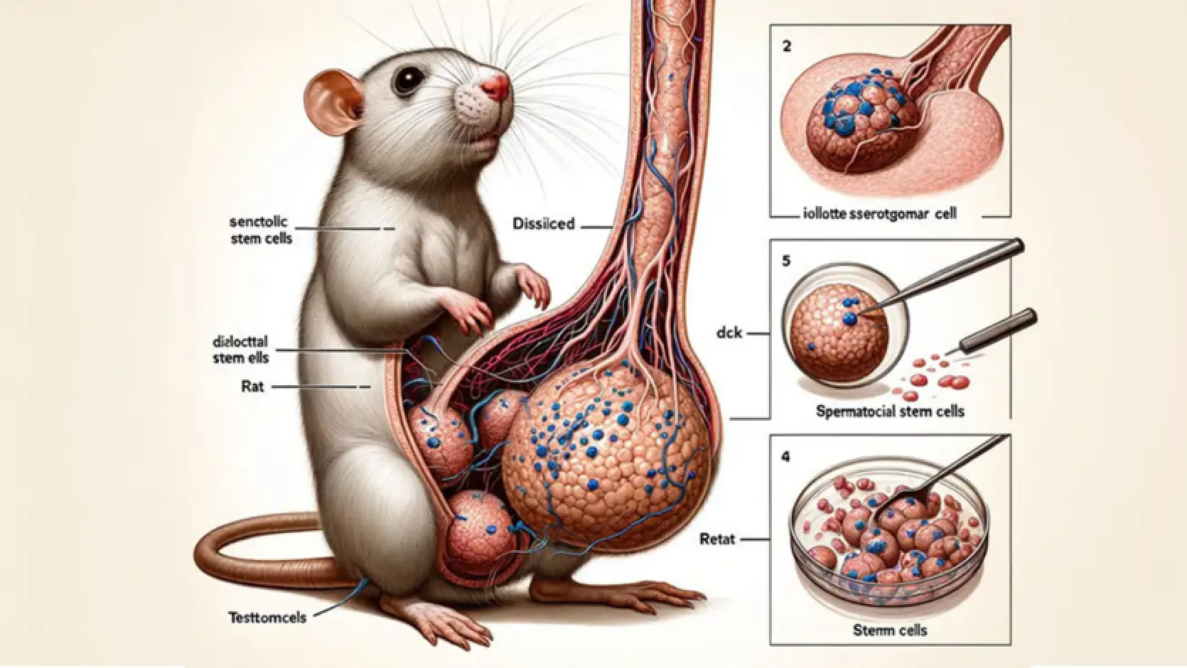 A scientific journal has withdrawn a paper with an AI-generated illustration of a rat "with a disproportionately large genitalia"