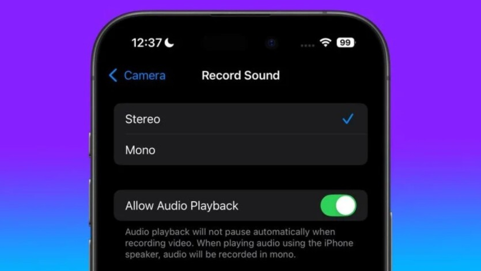 Apple will let you play music on your iPhone while recording video in iOS 18