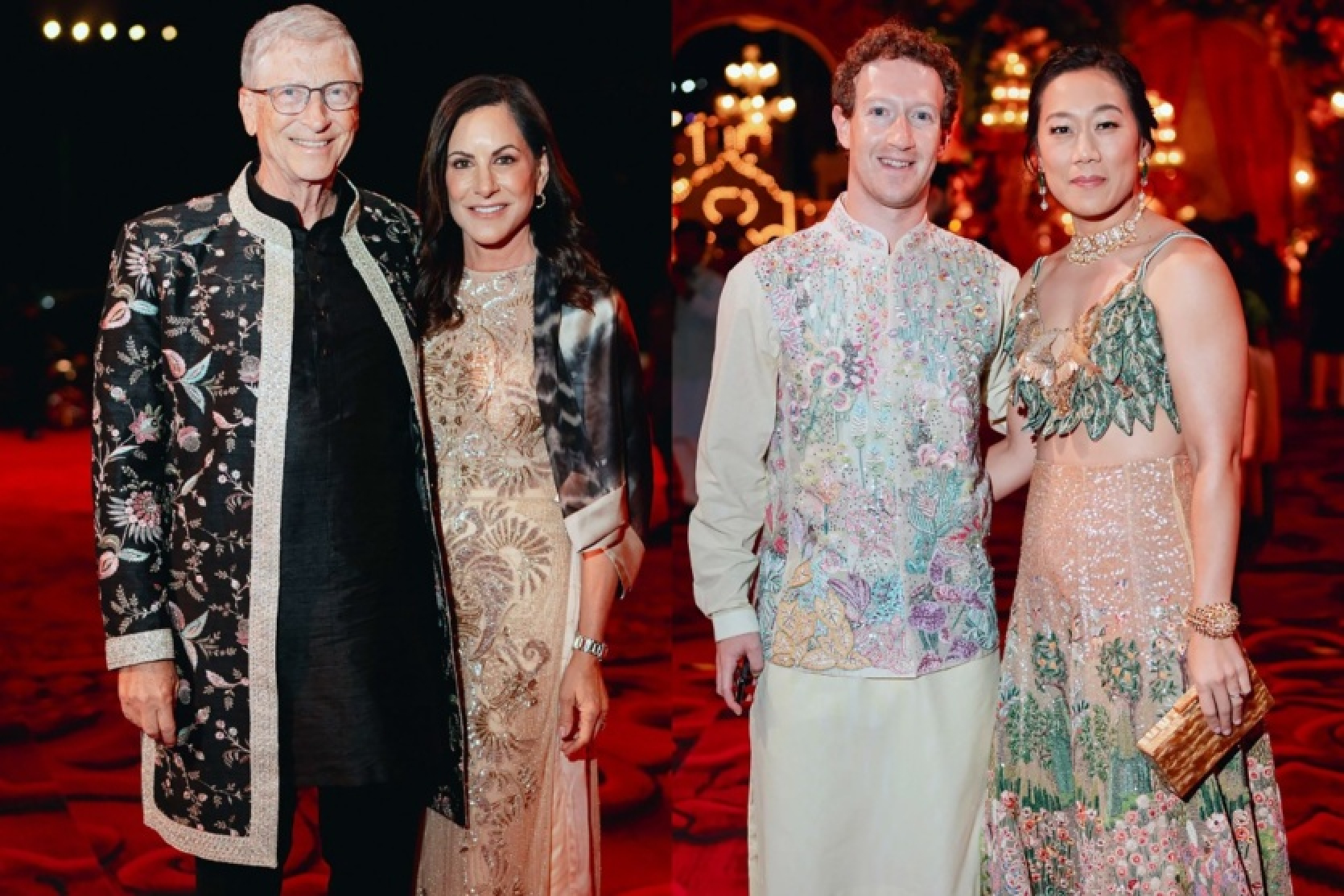 Bill Gates, Zuckerberg and Rihanna "glammed up" at the pre-wedding party of Asia's richest man's son