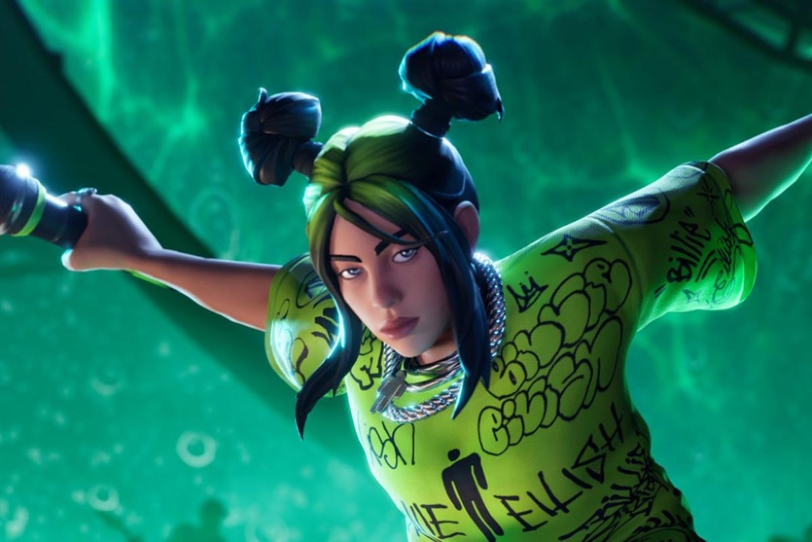 Billie Eilish will appear in the Fortnite Festival rhythm game - her in-game character will take the main stage on April 23rd
