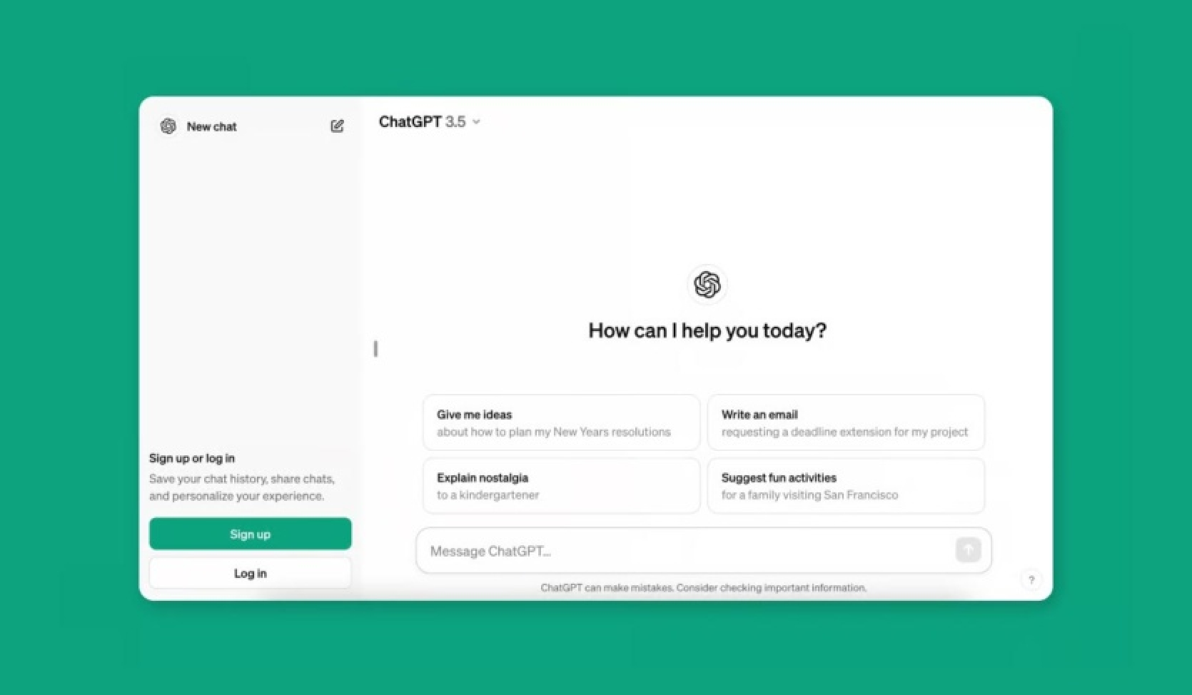 ChatGPT can now be used without an account