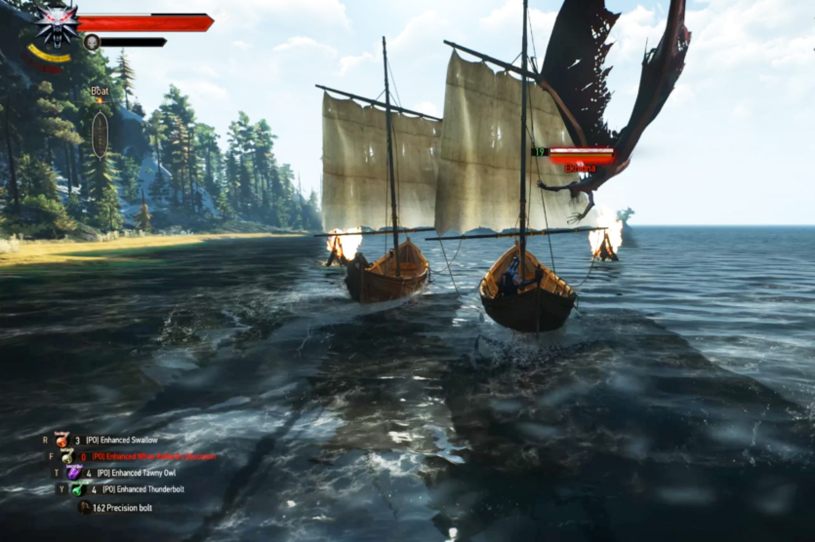 Cut content from The Witcher 3: The Boat Race has returned to the game