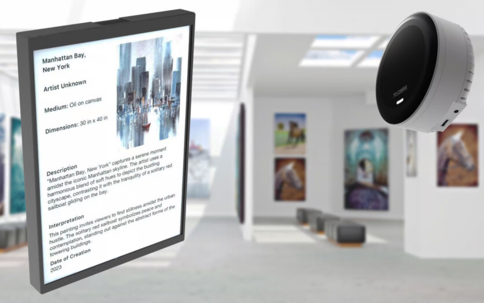 Digital View's E-Ink display has no battery and is Wi-Fi powered