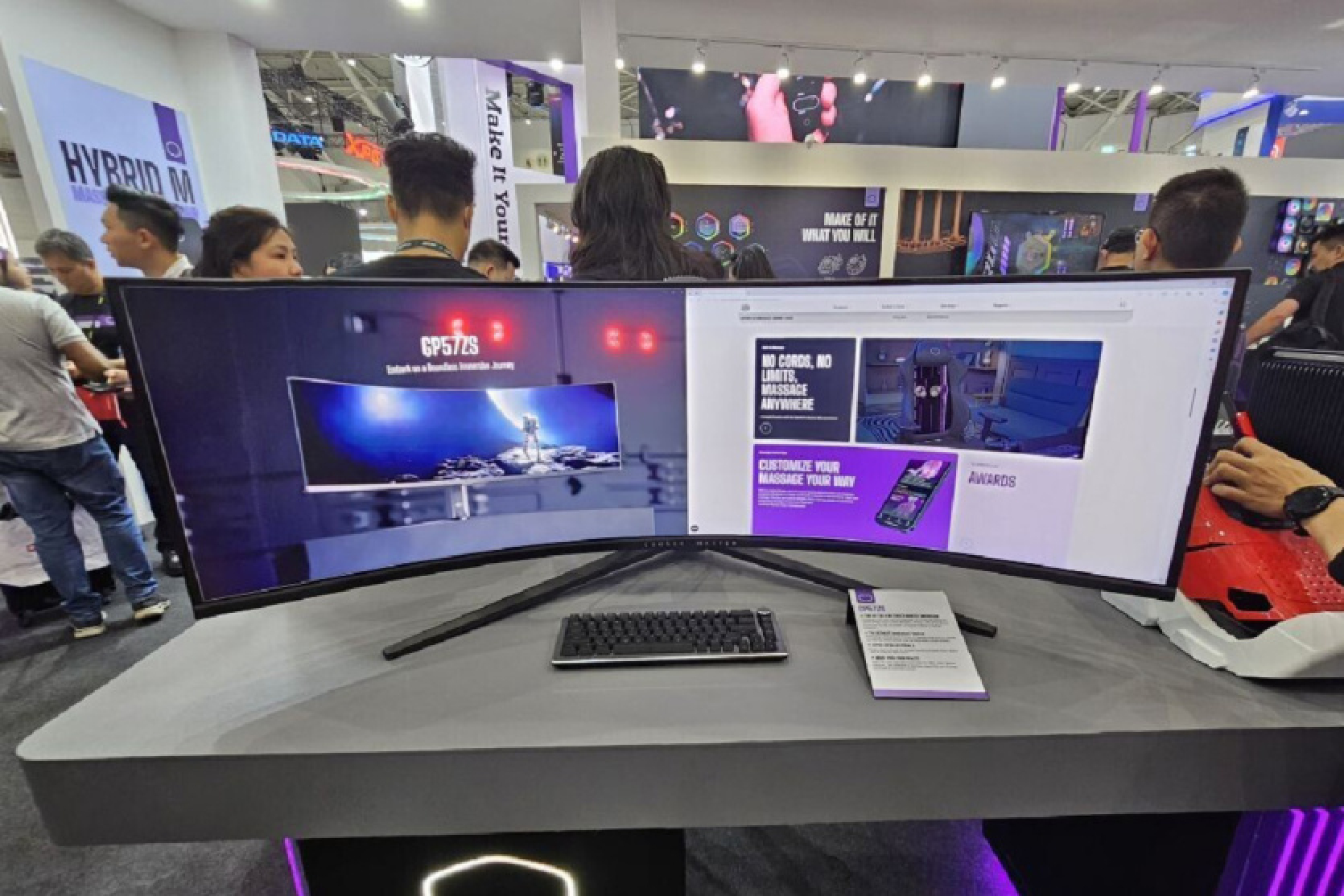 Full Immersion: Cooler Master has revealed a 57″ VA Mini-LED curved gaming monitor with a curved screen