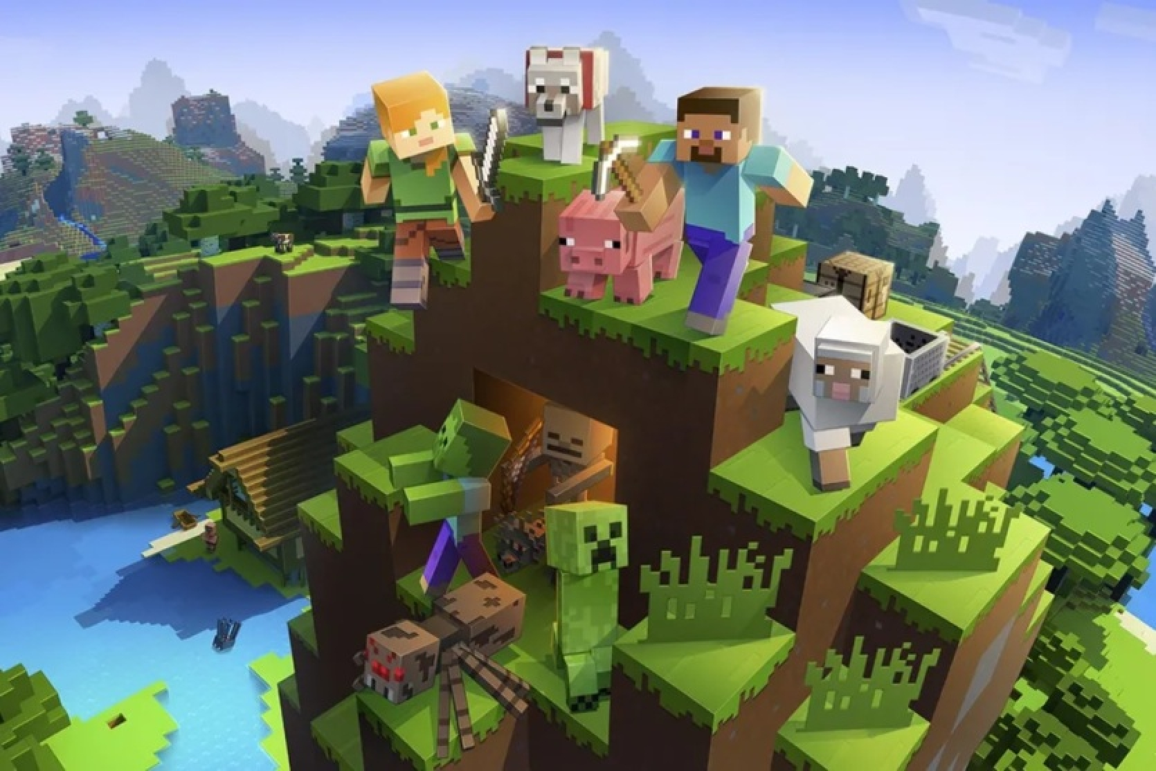 Google has added Minecraft "passphrases" to Search for the game's 15th anniversary - Steve will crash everything around him