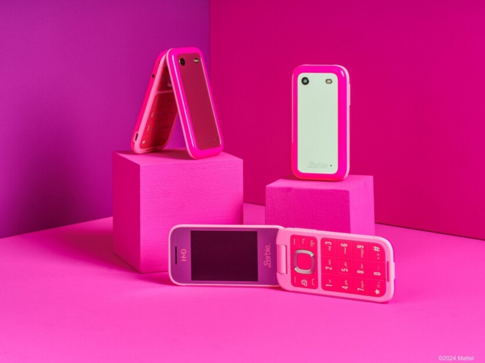 HMD announced the Barbie Phone - pink and with grooming tips