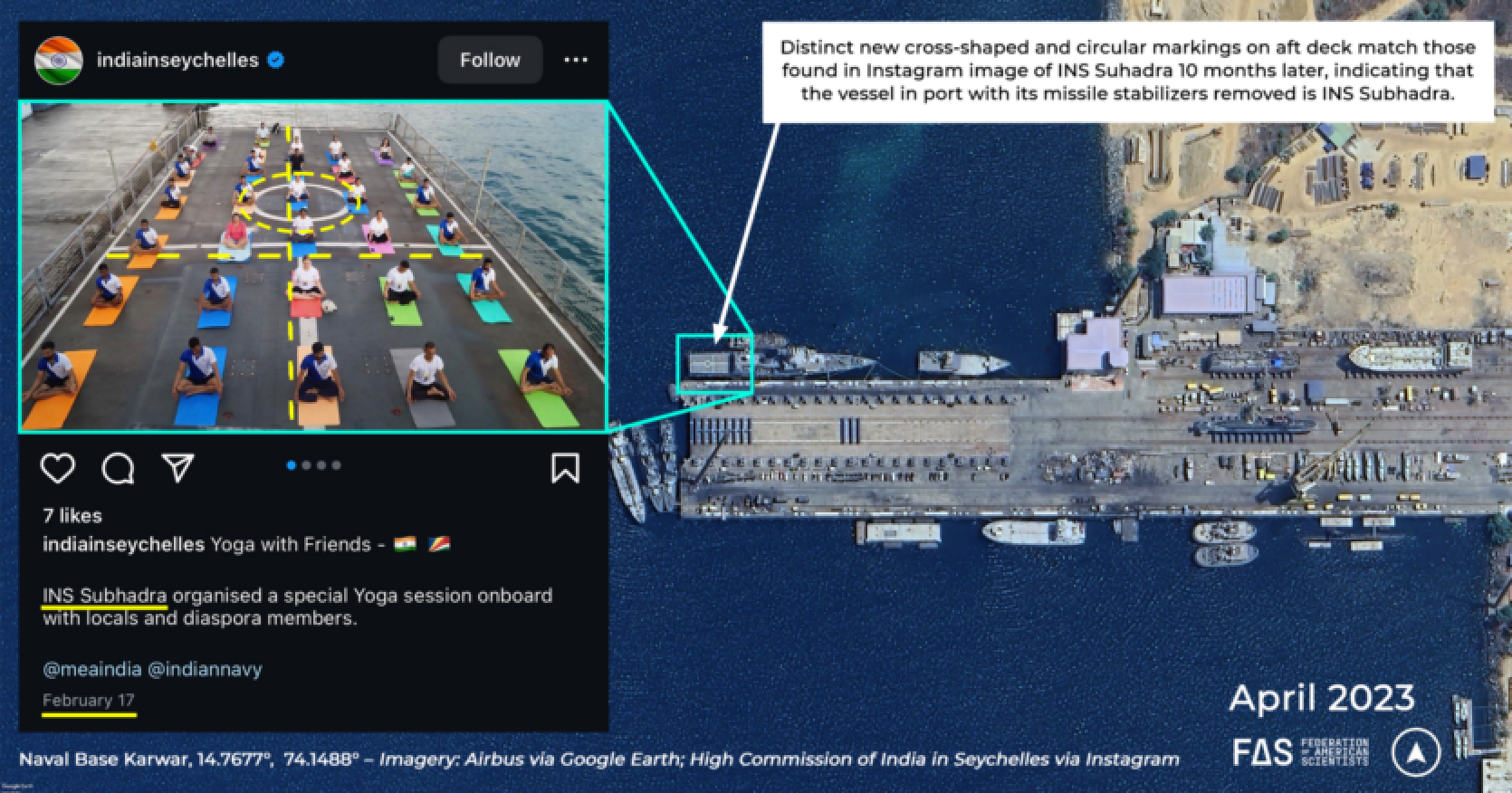 India's navy 'greenlit' the movement of its nuclear weapons through an Instagram shot of yoga