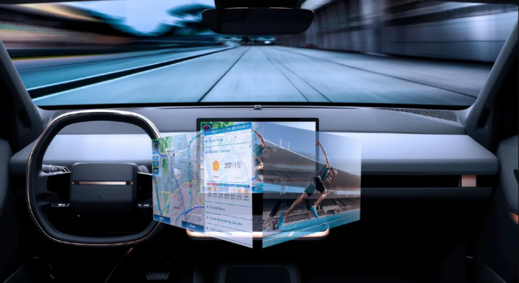 JDI has developed the world's first touch screen for simultaneous driver and passenger use