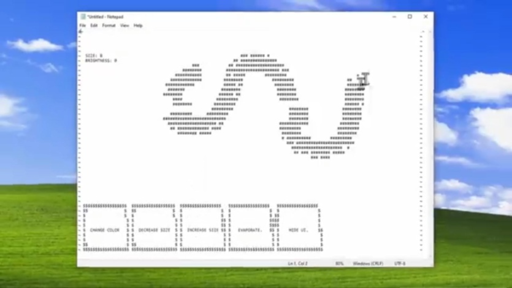 Paintpad is a program for drawing in... Microsoft Notepad