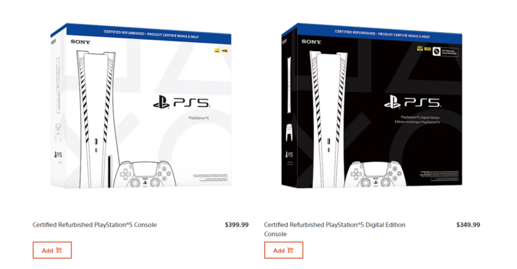 Sony has started selling "refurbished" PS5s - with prices starting at $350 via PlayStation Direct