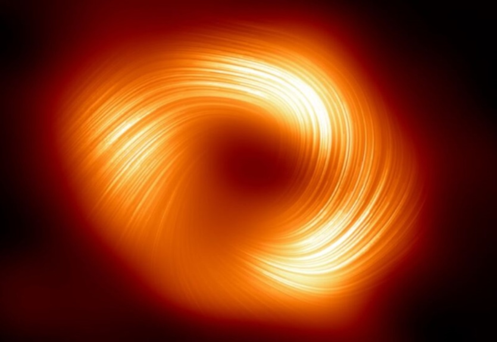 The Event Horizon Telescope has for the first time detected the magnetic fields that surround Sagittarius A, the supermassive black hole at the center of our Galaxy