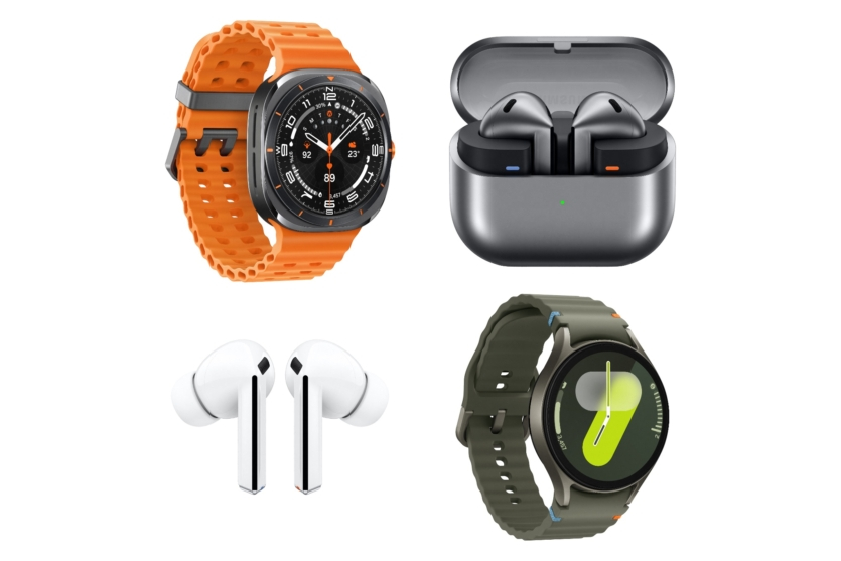 The upcoming Galaxy Watch Ultra, Galaxy Watch 7, Galaxy Buds 3 Pro and Galaxy Buds 3 have been spotted in leaked official renders
