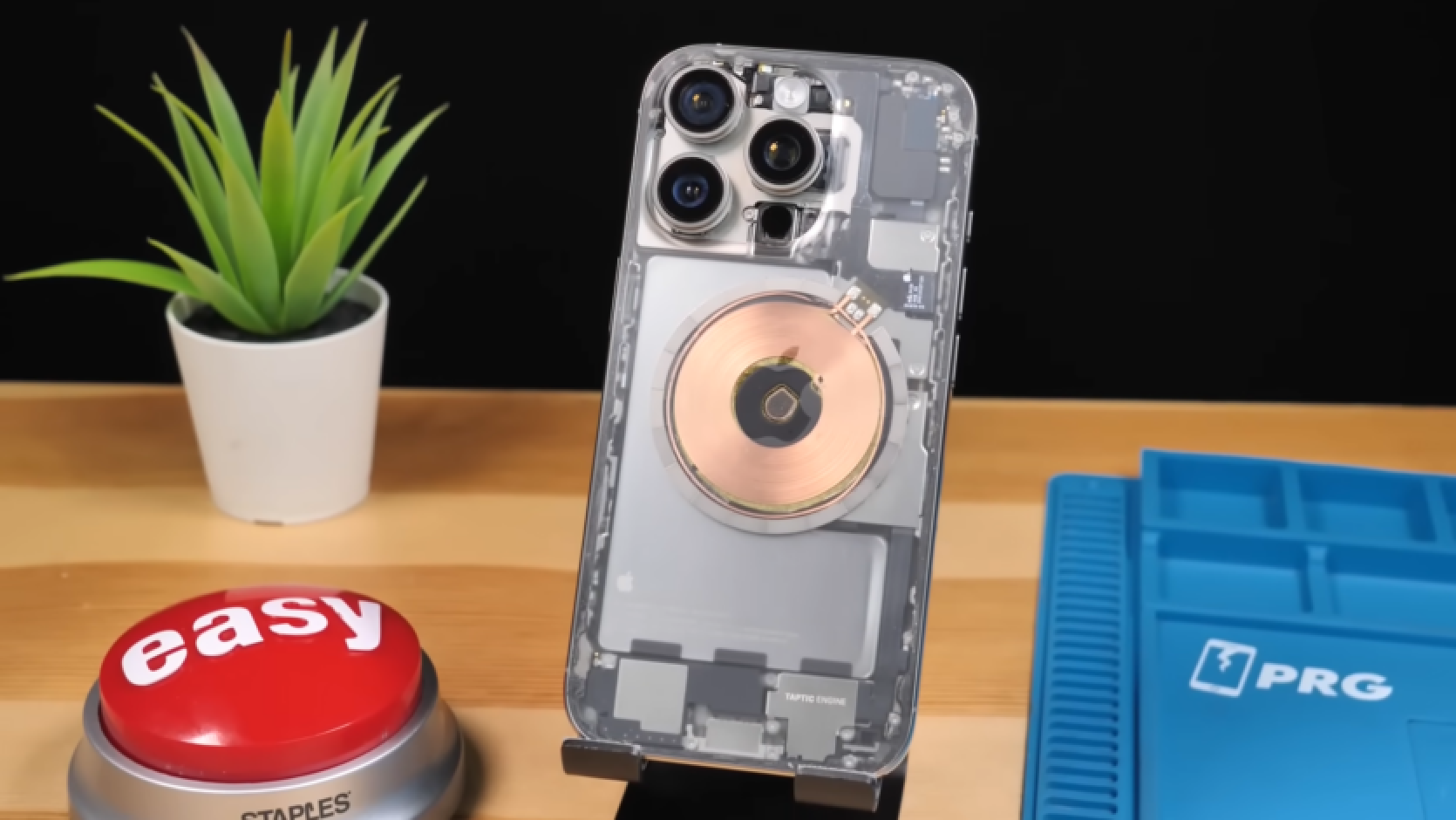 Youtuber made a transparent Apple iPhone 16 Pro using gallium