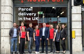 "New Post" now operates in the UK - opened 2 branches and launched courier delivery